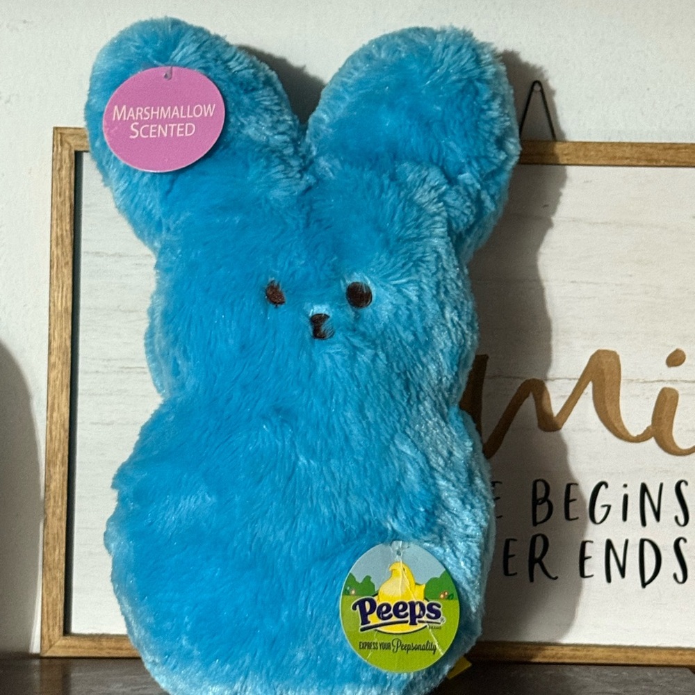 Blue Peep Stuffed Animal Marshmallow Scented